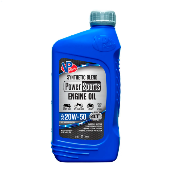 VP Racing Powersports 4T Synthetic Blend SAE 20W 50 946ml