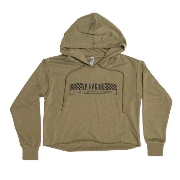 VP Racing Cropped Hoodie – Military Green — X-Small