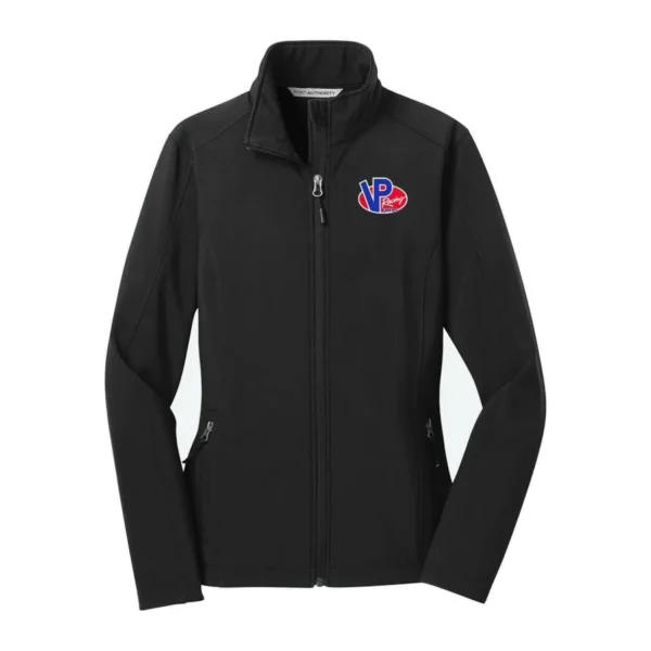 VP Racing Black Ladies Soft Shell Jacket - Water Repellent — Large / Black
